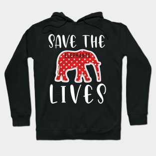 Save the Elephants Lives, Elephant lovers Hoodie